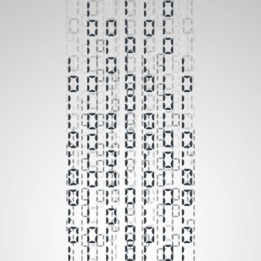 Soyut resim. İkili kod arka plan akış vektör.