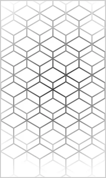 モダンな幾何学パターンの六角形、抽象的な幾何学的な背景、トレンディな印刷、白黒レトロな質感、流行に敏感なファッション ・ デザインをベクトルします。 — ストックベクタ