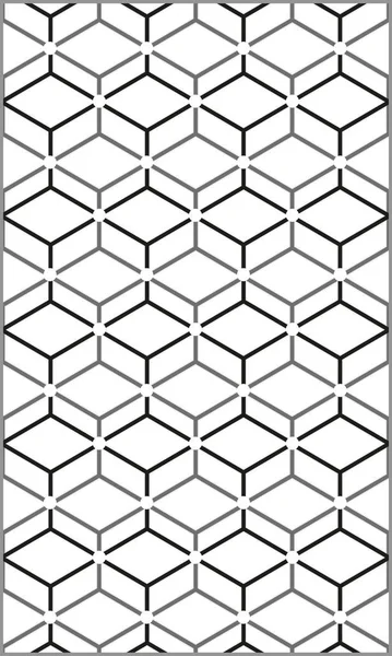 矢量现代几何图案六角，抽象的几何背景，时尚的打印、 单色复古纹理，时髦时尚设计 — 图库矢量图片