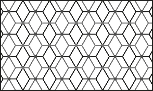 矢量现代几何图案六角，抽象的几何背景，时尚的打印、 单色复古纹理，时髦时尚设计 — 图库矢量图片