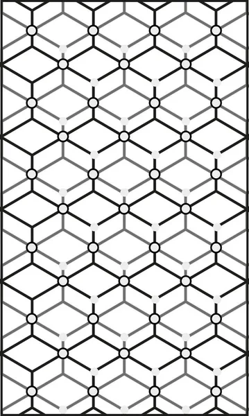 Vector moderno patrón de geometría hexágono, fondo geométrico abstracto, impresión de moda, monocromo textura retro, diseño de moda hipster — Vector de stock