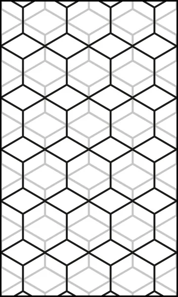 Vector model geometrie modernă hexagon, fundal geometric abstract, imprimare la modă, textură retro monocrom, design de modă hipster — Vector de stoc