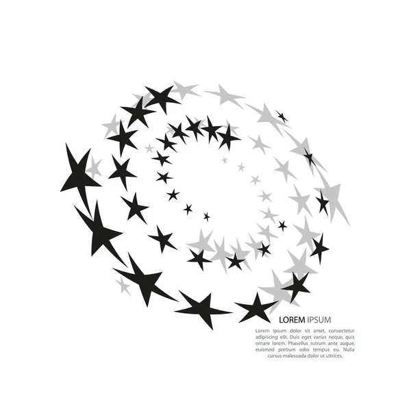 Modèle de fond abstrait avec des étoiles. Illustration vectorielle . — Image vectorielle