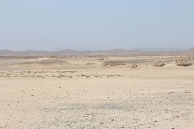 Mısır'da günbatımı Sandy çöl