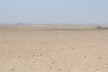 Mısır'da günbatımı Sandy çöl