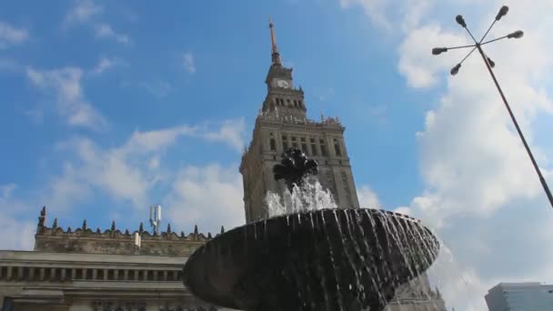 Castle Square in Warsaw of Polish located in Warsaw, Poland. — Stock Video