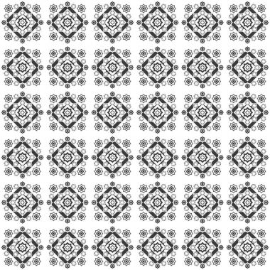 Dikişsiz siyah-beyaz desen arka plan soyut