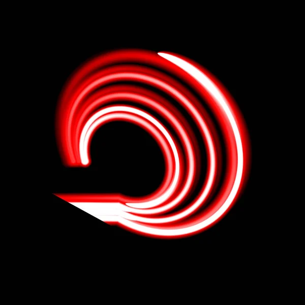 Whirlpool, zwart gat, radiale lijnen met roterende vervorming. Abstracte spiraal, vortex vorm, element — Stockvector