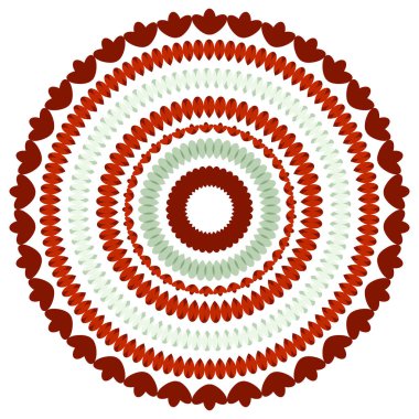 soyutlama düzensizce bir daire çizerek arka plan üzerinde