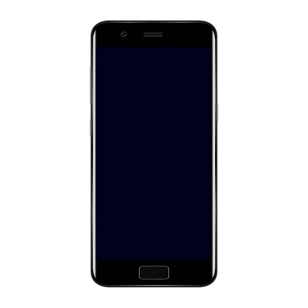 Slimme telefoon. Realistische GSM Smartphone met leeg scherm geïsoleerd op de achtergrond. Vectorillustratie voor afdrukken en web-element. — Stockvector