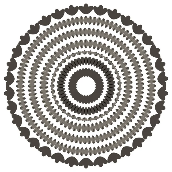 Abstrakce na pozadí chaoticky krouží v kruhu — Stockový vektor