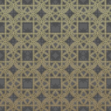 Vektör modern geometri desen altıgen, geometrik arka plan, modaya uygun yazıcı, tek renkli retro doku, oryantal çizimleri tasarım