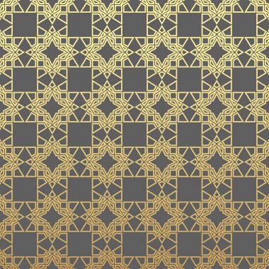 Vektör modern geometri desen altıgen, geometrik arka plan, modaya uygun yazıcı, tek renkli retro doku, oryantal çizimleri tasarım