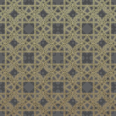 Vektör modern geometri desen altıgen, geometrik arka plan, modaya uygun yazıcı, tek renkli retro doku, oryantal çizimleri tasarım