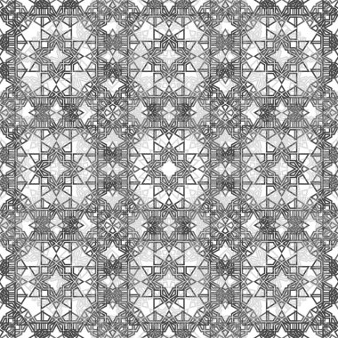 Vektör modern geometri desen altıgen, geometrik arka plan, modaya uygun yazıcı, tek renkli retro doku, oryantal çizimleri tasarım