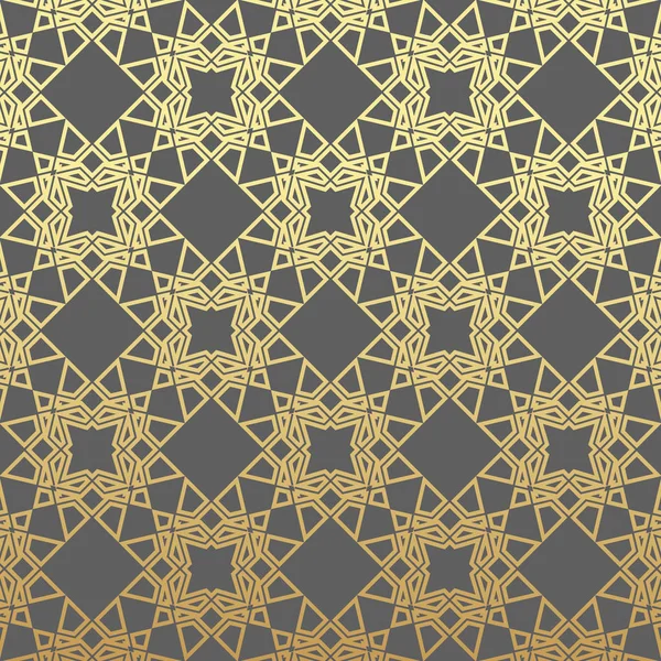 Векторный современный геометрический узор шестиугольник, абстрактный геометрический фон, модная печать, монохромная ретро-текстура, восточный дизайн рисунков — стоковый вектор