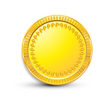 Beyaz arka plan yalıtılmış nesne soyut üzerinde sikke