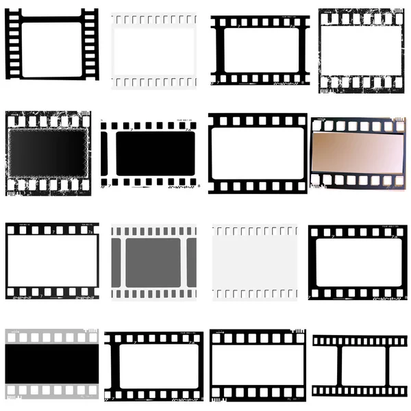 Film, kino, Fotografia, zestaw przezroczy klatki filmu, ilustracji — Zdjęcie stockowe