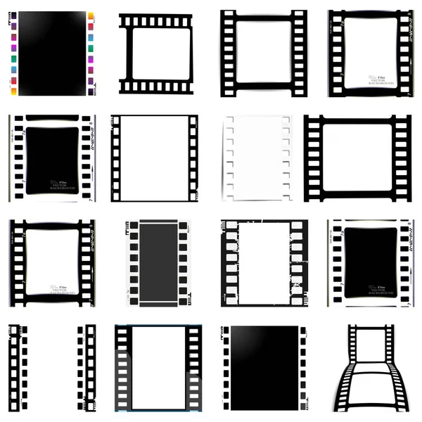 Film, Film, Foto, Filmstreifensatz des Filmrahmens, Illustration — Stockfoto