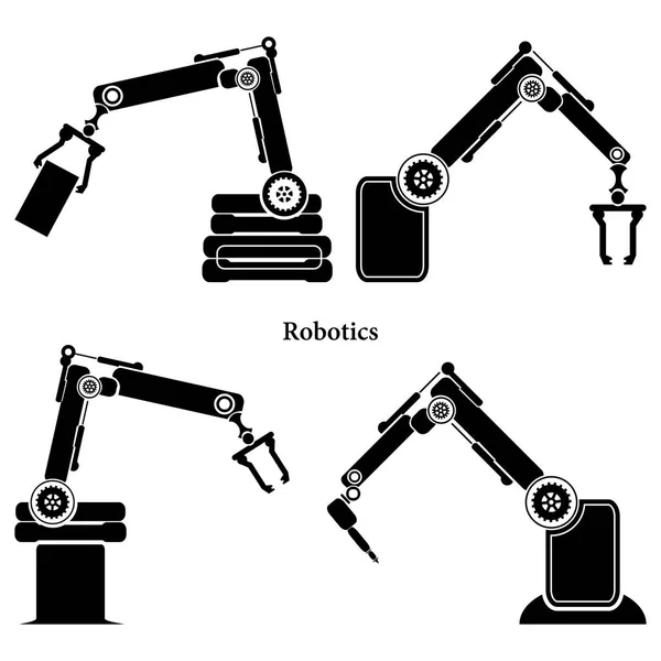 Conjunto simples de robôs ícones de linha relacionados. Contém ícones como piloto automático, Chatbot, Broken Bot e muito mais. Curso Editável . — Fotografia de Stock