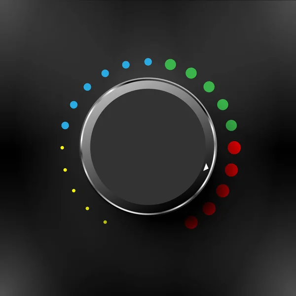 Botão de volume, controle de som, botão de música com textura e escala — Fotografia de Stock