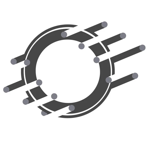 Icon-Vektor für runde Abzeichen — Stockvektor