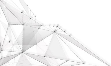 Moleküllerin soyut arkaplanları açık gri çizgiler