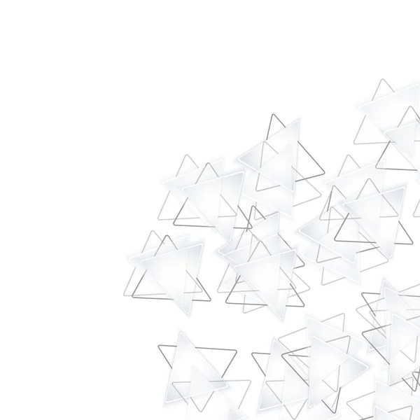 Mosaik-Vorlage für Ihren Entwurf. Weißer und grauer Hintergrund. Geometrischer Stil. Geflecht aus Dreiecken. — Stockvektor