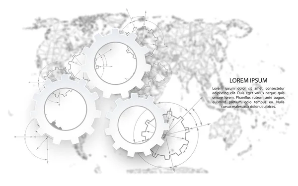 世界の政治的抽象性を — ストックベクタ