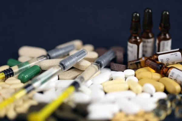 A mix of pharmacy drugs. — Stock Photo, Image