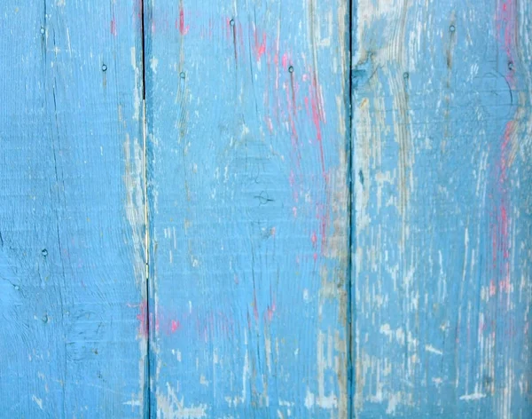 나무 배경 블루입니다. 오래 된 페인트 벽. — 스톡 사진