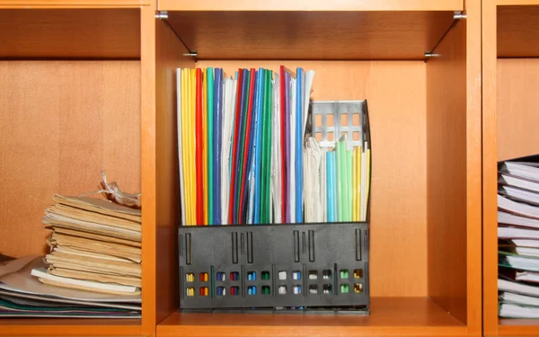 Files Folders Stand Shelf Office Old Papers Documents Closet Horizontal Royalty Free Stock Images