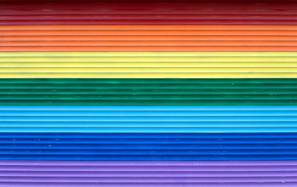Abstract Rainbow Colored Horizontal Stripes Background Resembling Plasticine Blocks — Stock Photo, Image