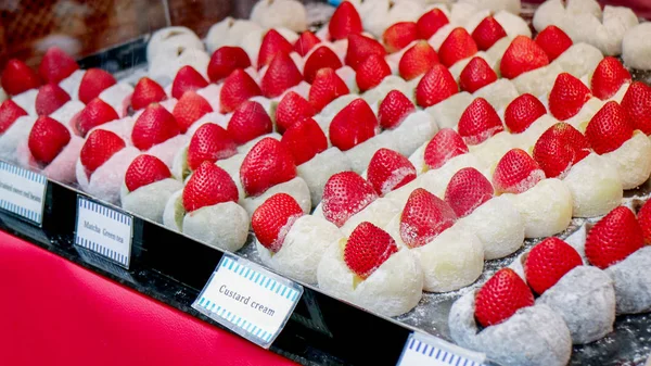 Moji Strawberry Japonia Tradycja Pustynia Tacy — Zdjęcie stockowe