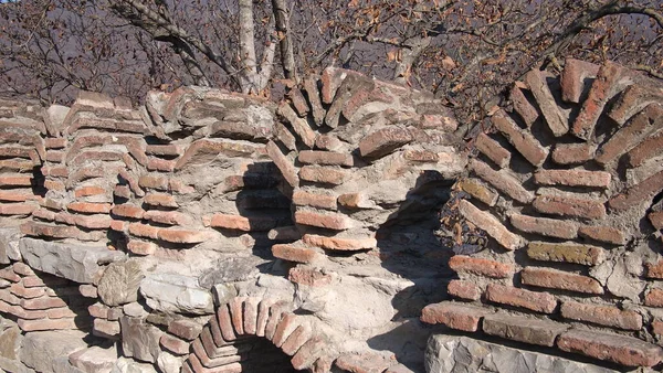 Старый Каменный Забор Грузии — стоковое фото