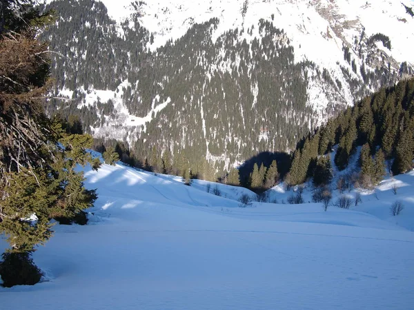 Die Französischen Alpen Winter Frankreich — Stockfoto