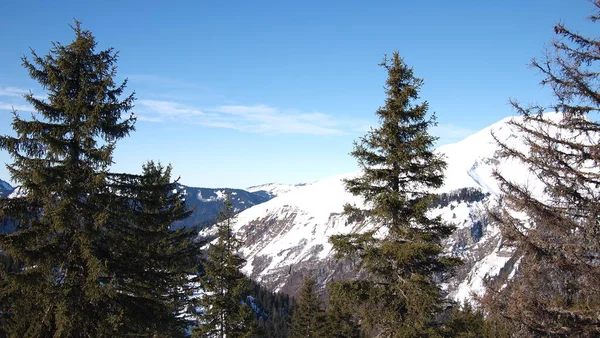 Die Französischen Alpen Winter Frankreich — Stockfoto