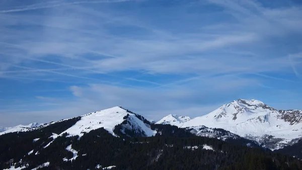 Die Französischen Alpen Winter Frankreich — Stockfoto