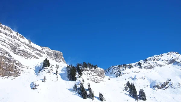 Los Alpes Franceses Invierno Francia — Foto de Stock