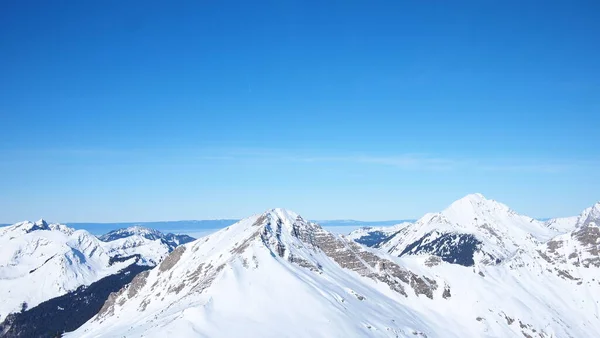 Los Alpes Franceses Invierno Francia —  Fotos de Stock