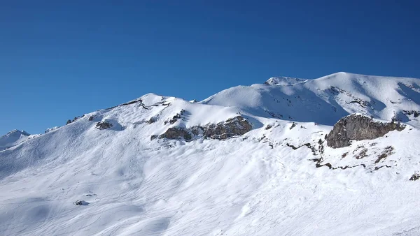 法国冬季的阿尔卑斯山 — 图库照片