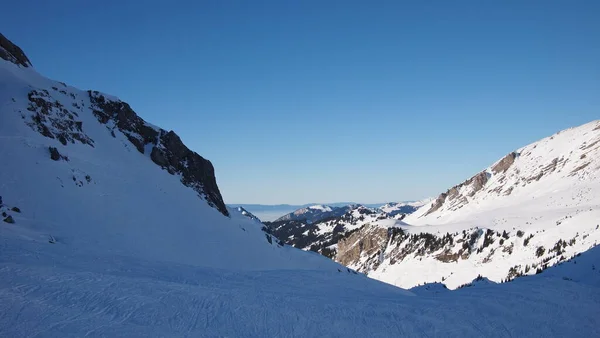 Los Alpes Franceses Invierno Francia — Foto de Stock