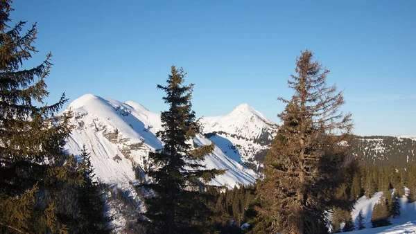 Los Alpes Franceses Invierno Francia — Foto de Stock