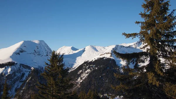 Die Französischen Alpen Winter Frankreich — Stockfoto