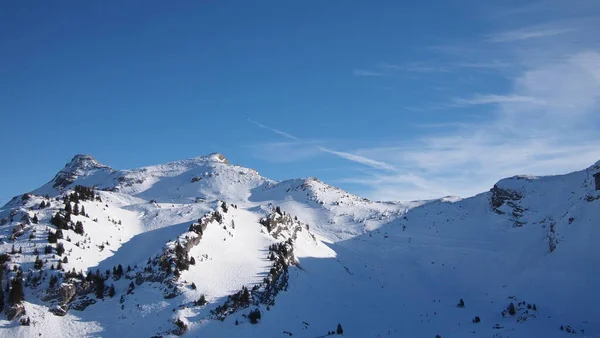 Los Alpes Franceses Invierno Francia — Foto de Stock