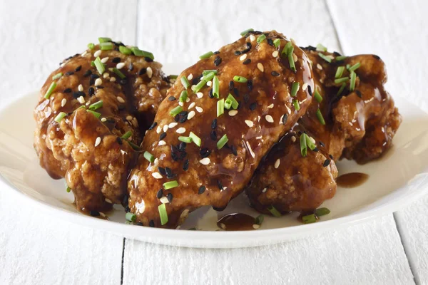 Asas de frango, estilo teriyaki — Fotografia de Stock