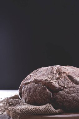 Fresh bland low carb homemade rye bread.