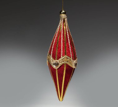 tatlı Noel oyuncak gri arka plan üzerinde