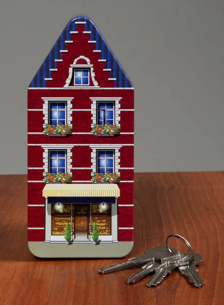 Jelzáloghitel-a ház és a kulcsok — Stock Fotó