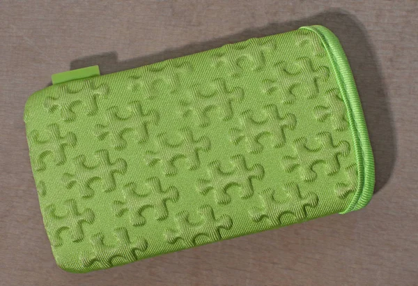 Cubierta de tela para teléfono móvil, color de muestra y textura de fabri — Foto de Stock